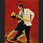 Unknown tango dancers painting